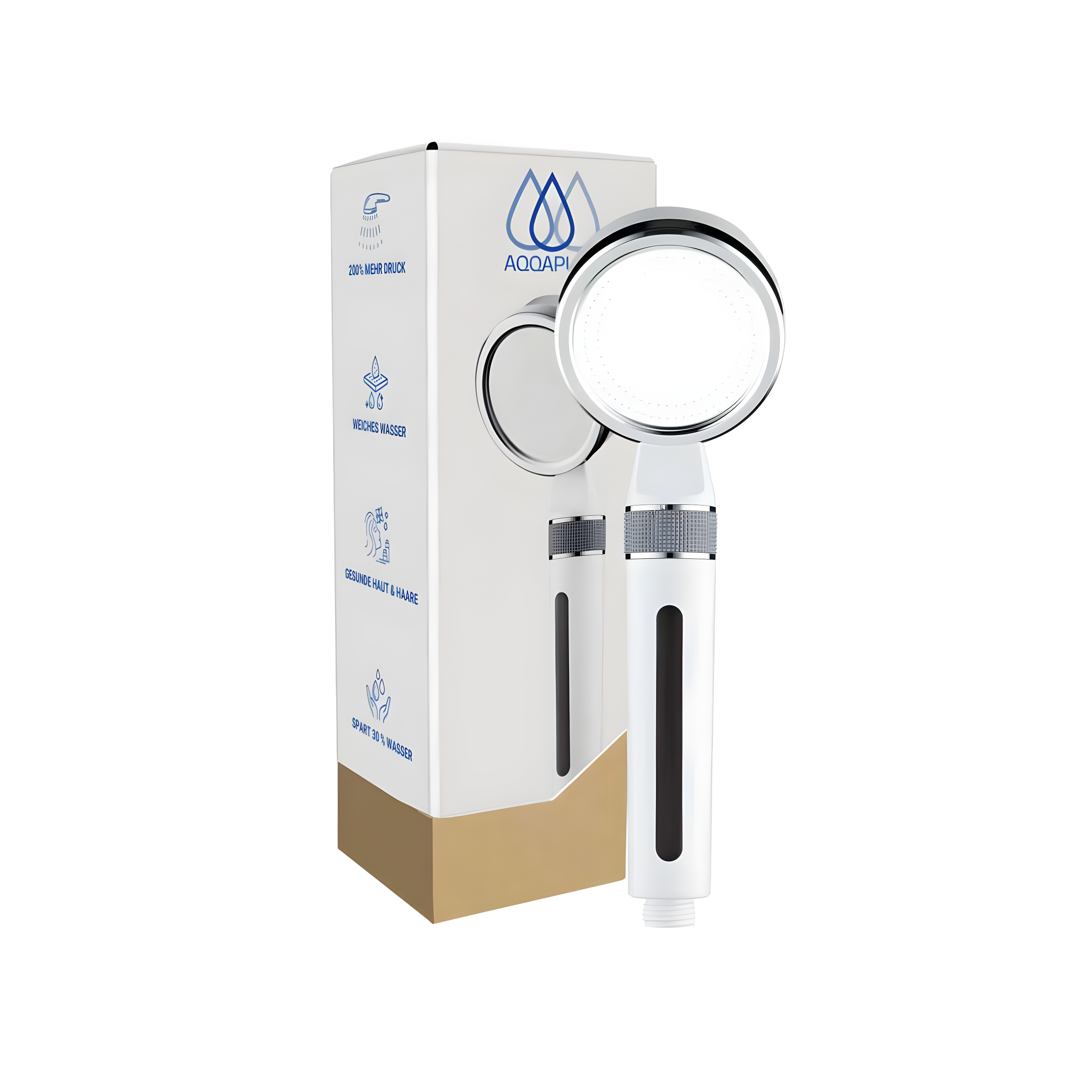 AQQAPURA® Premium Duschkopf mit Filter